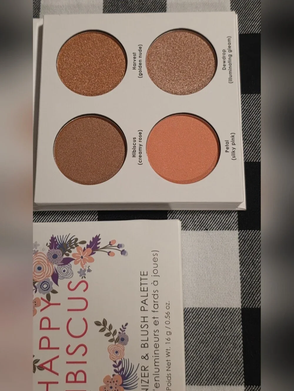 Seraphine Botanicals Happy Hibiscus Blush & Luminizer Palette — Peachy Pink